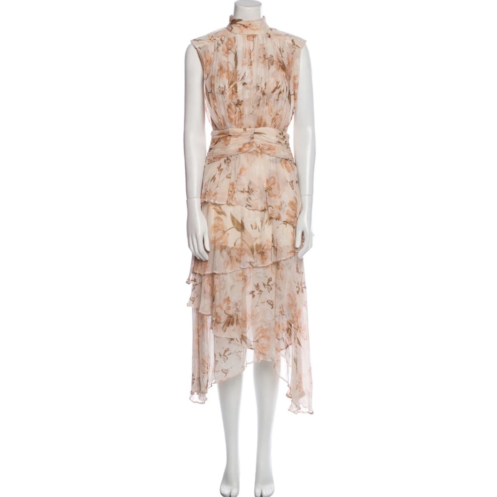 Shona Joy. Nina Sleeveless Ruched Midi Dress